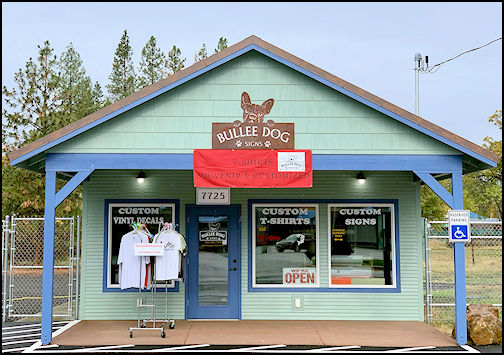 Bullee Dog Signs and T-Shirts Building