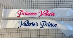 Customized Sash